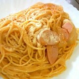 キムチの素を使って簡単☆クリーミーなキムチパスタ♪